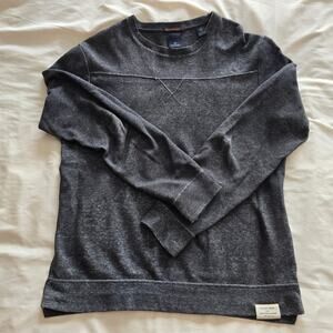 SCOTCH & SODA HEARTBREAKER GUNMETAL CLASSIC MEN'S COTTON BLEND SWEATSHIRT SIZE M